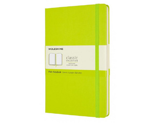 Блокнот Moleskine Classic Large A5 120 листов без линовки салатовый на сшивке (130x210 мм)